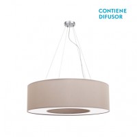 Distribuidor - Lâmpadas Diversas | Colgantes Moderno | COLGANTE MEDIANO HAITI 4XE27 CROMO/PIEDRA REGX65X65 CM Ref: 051996515